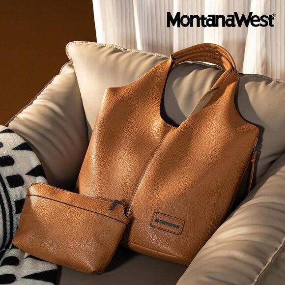 Slouchy Hobo Bags for Women Soft Designer Shoulder Purses Ladies Top Handle Hand - Picture 3 of 7